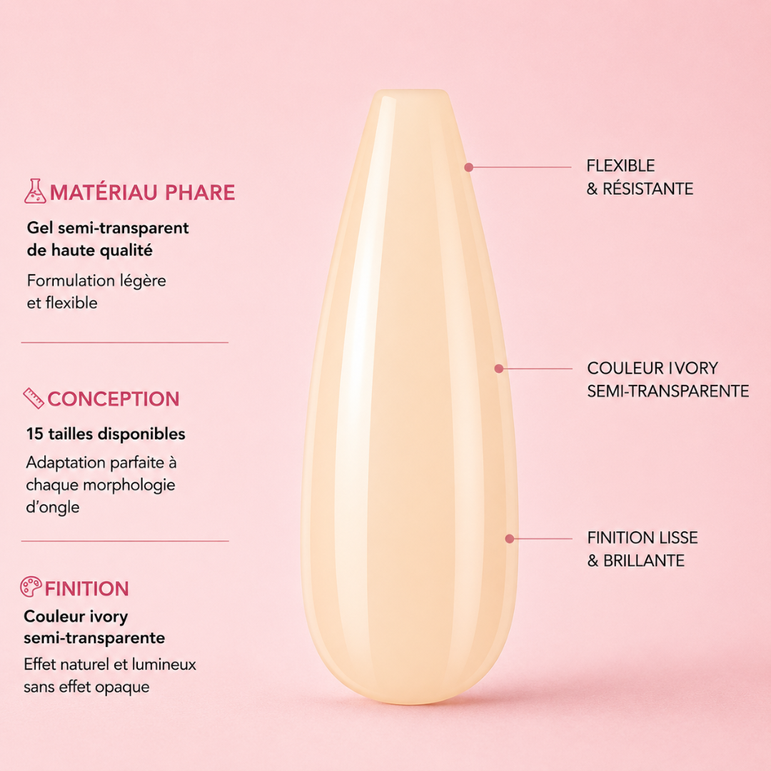 Capsules Soft Gel Premium Ballerine - Ivory