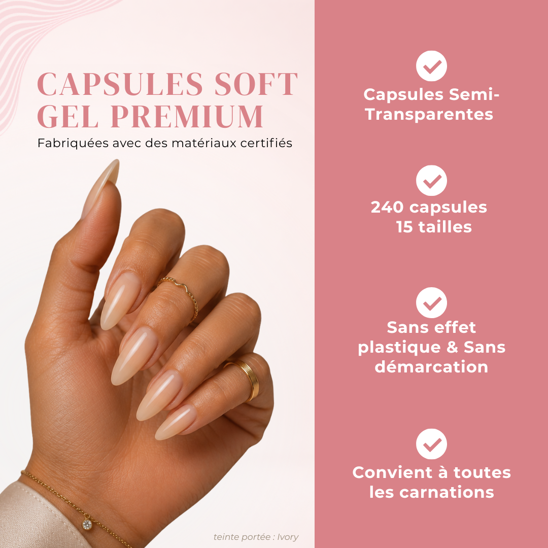 Capsules Soft Gel Premium Amande - Ivory