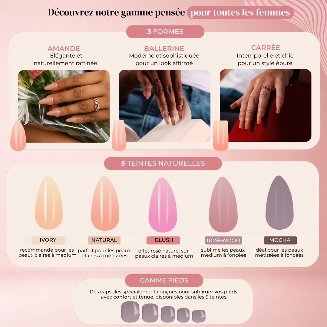 Capsules Soft Gel Premium Carré - Mocha
