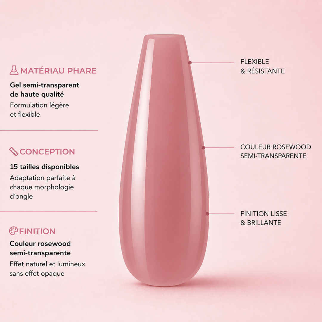 Capsules Soft Gel Premium Ballerine - Rosewood