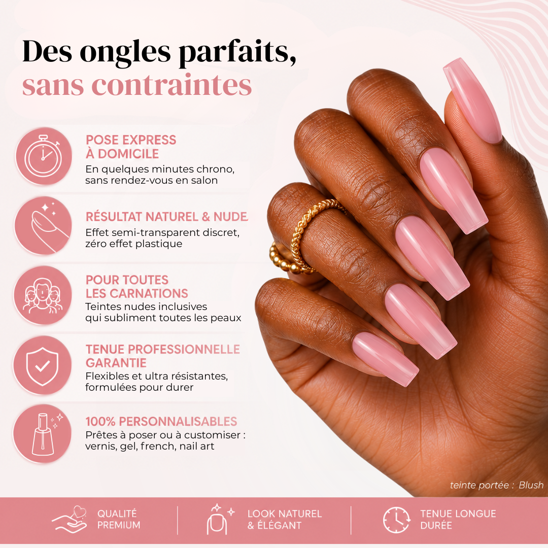Capsules Soft Gel Premium Carré - Blush