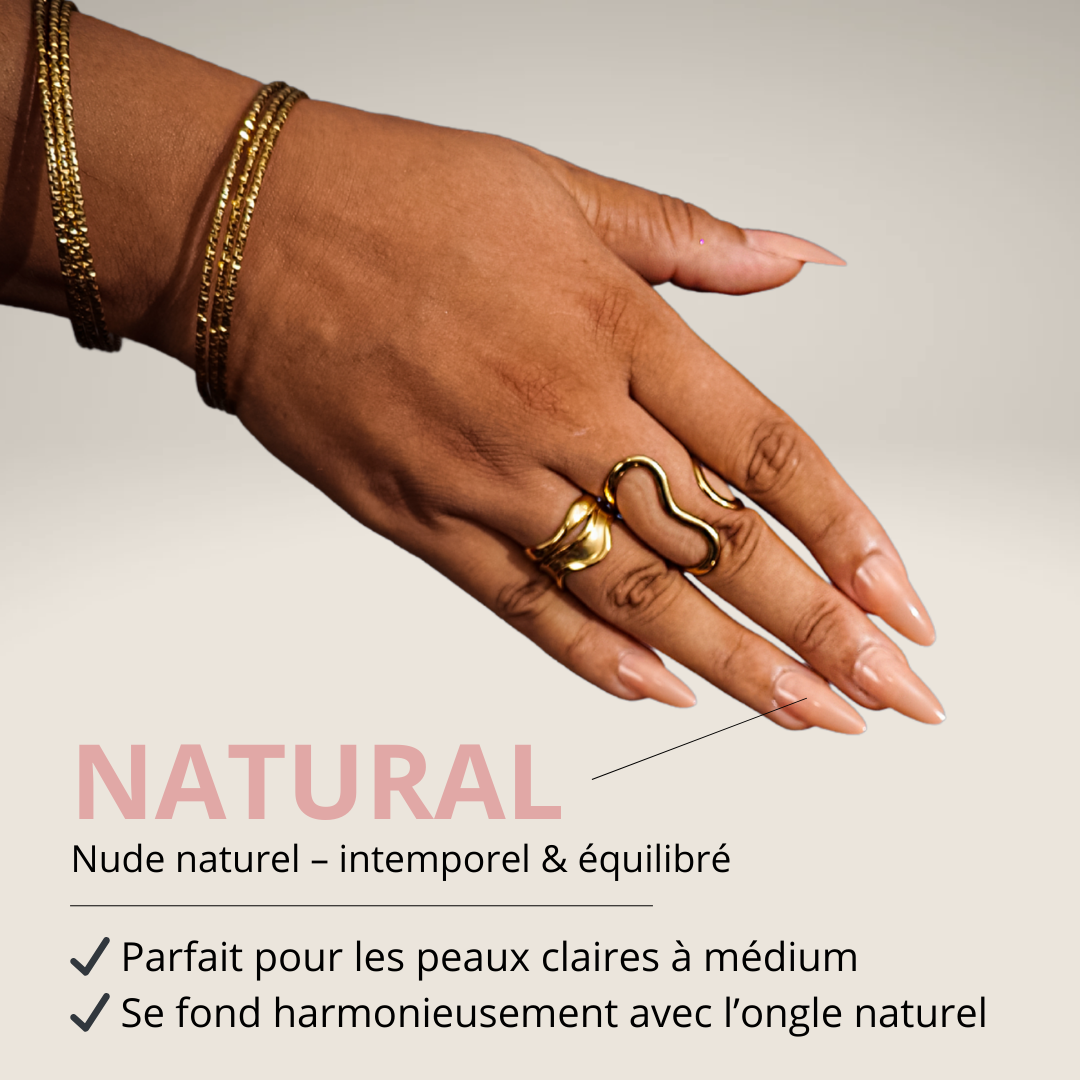 Capsules gel x coffin couleur naturelle