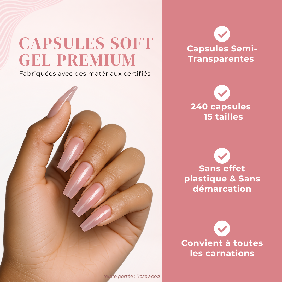 Capsules Soft Gel Premium Ballerine - Rosewood