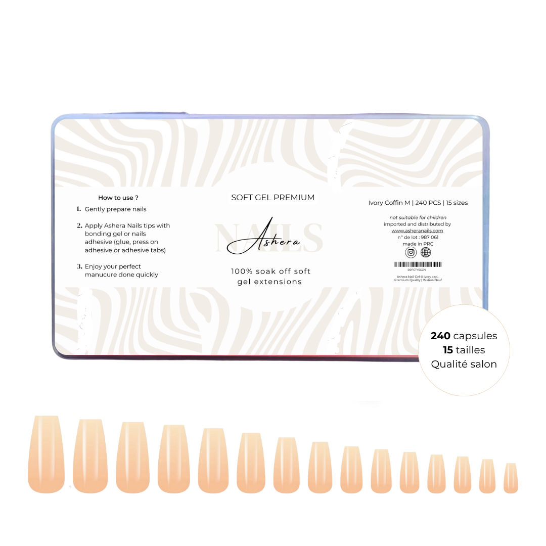 Capsules Soft Gel Premium Ballerine - Ivory