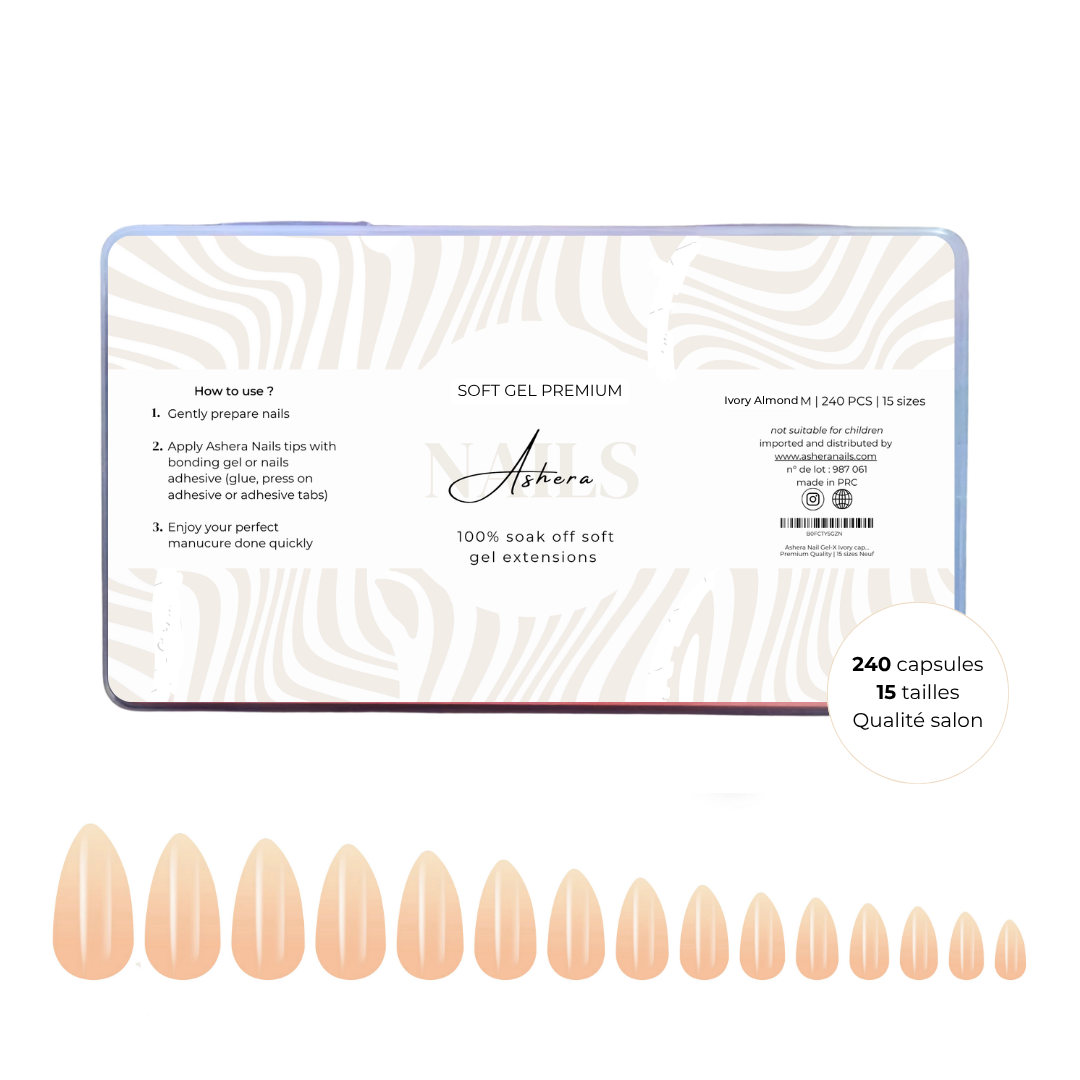 Capsules Soft Gel Premium Amande - Ivory