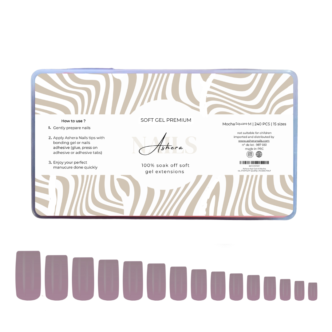 Capsules Soft Gel Premium Carré - Mocha