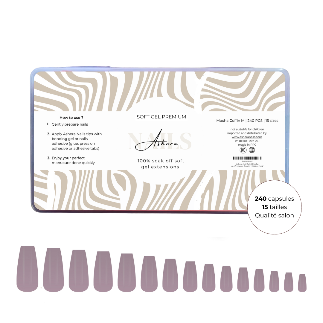 Capsules Soft Gel Premium Ballerine - Mocha
