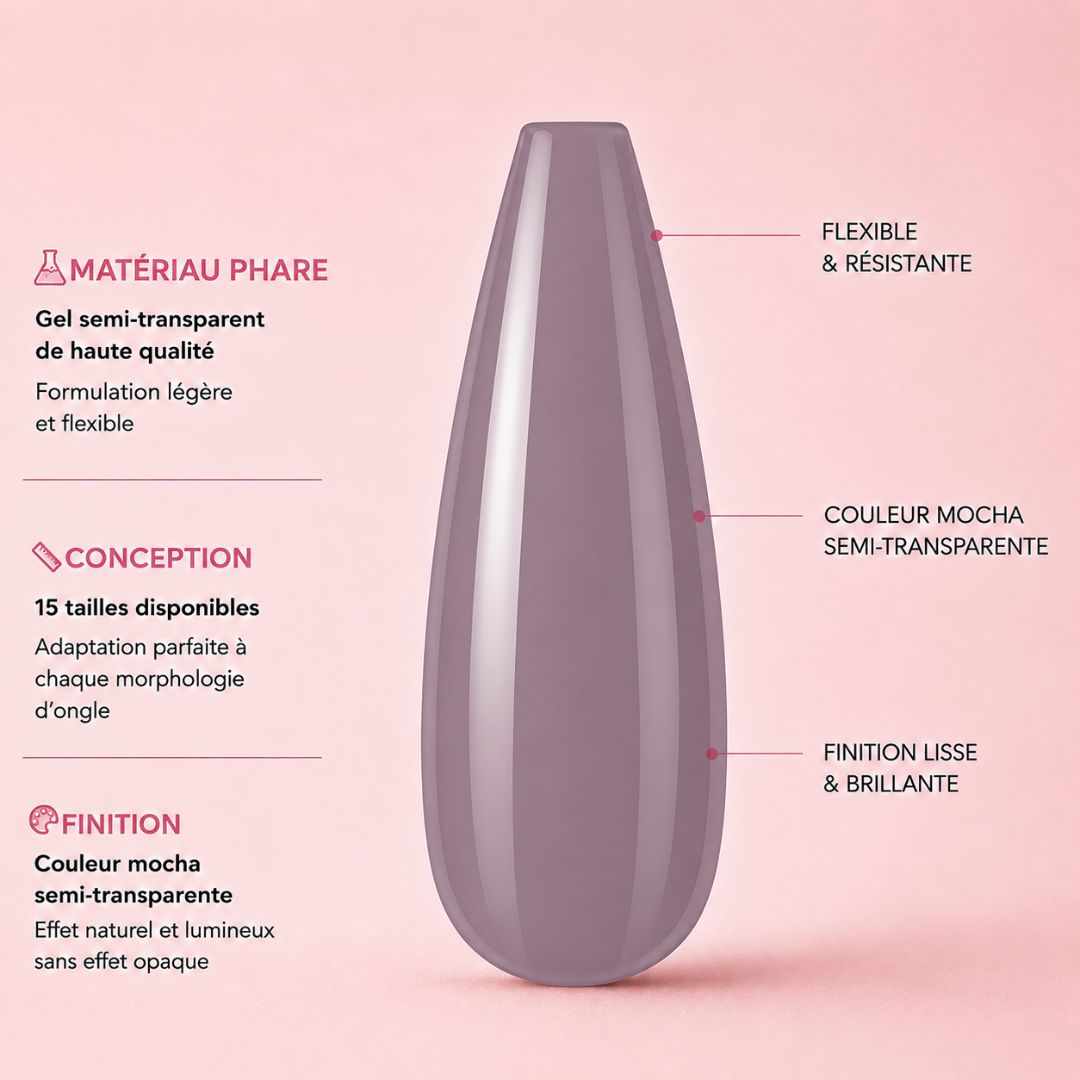 Capsules Soft Gel Premium Ballerine - Mocha