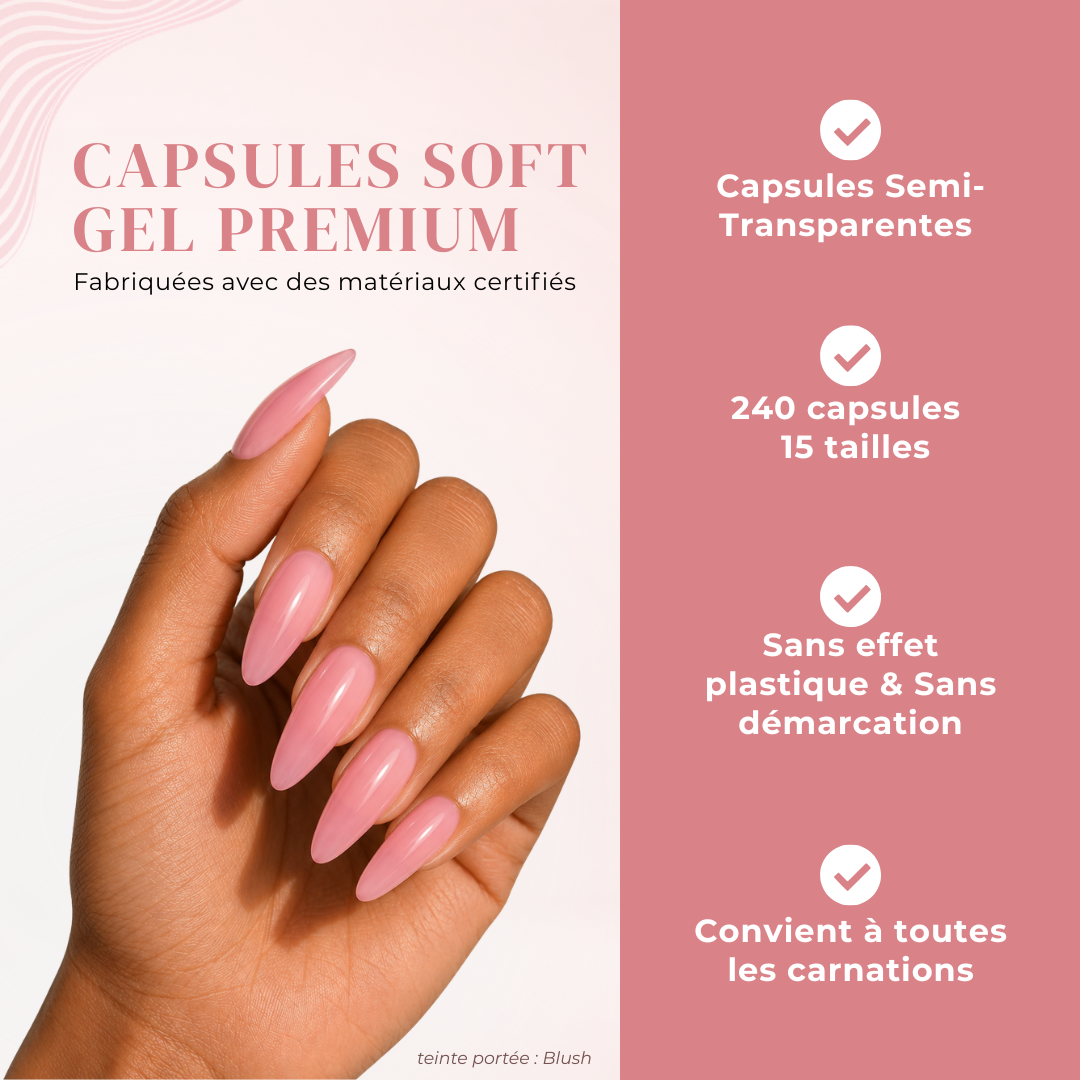 Capsules Soft Gel Premium Amande - Blush