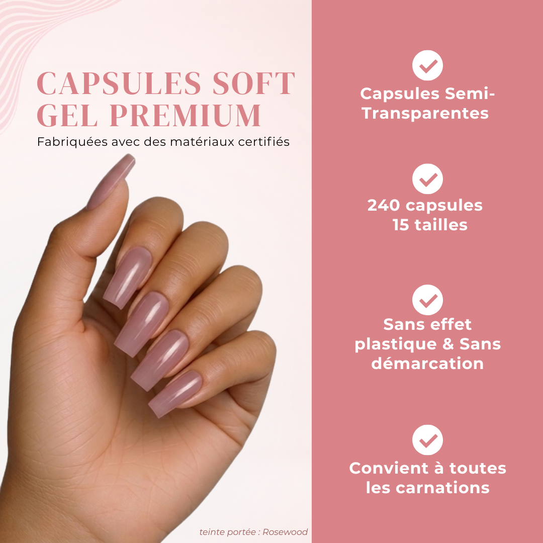 Capsules Soft Gel Premium Carré - Rosewood