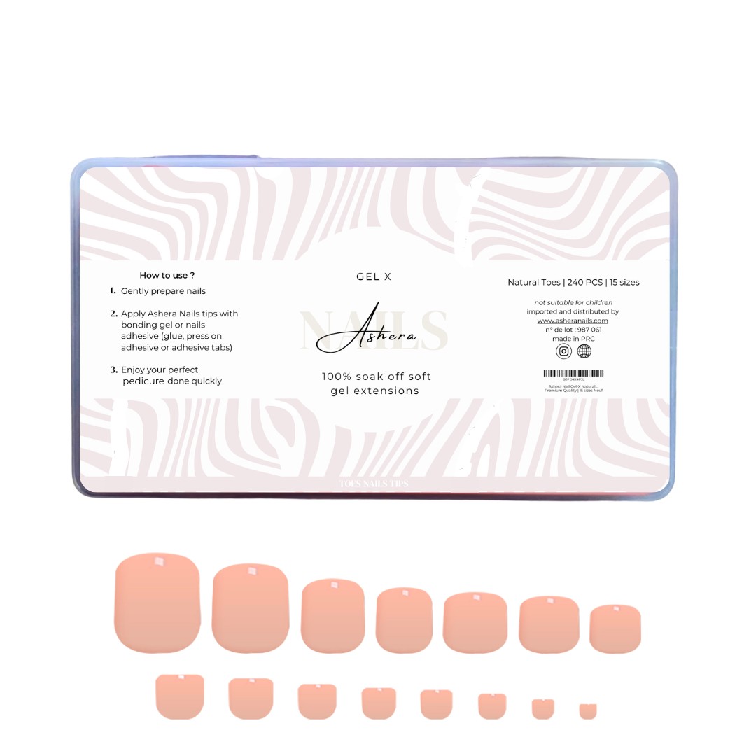 Capsules Gel x pieds - Nude inclusif.