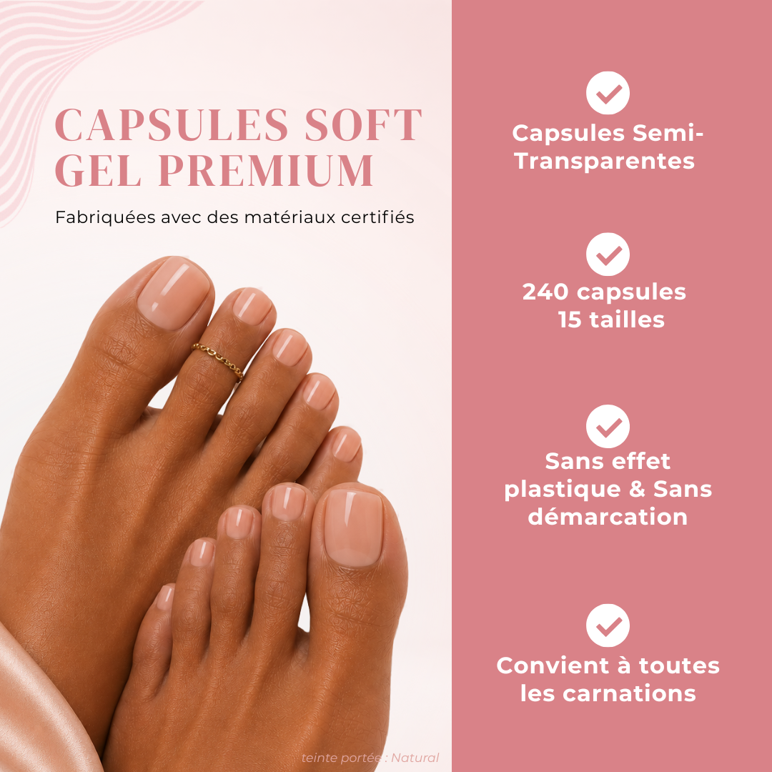 Capsules Soft Gel Premium Pieds - Natural
