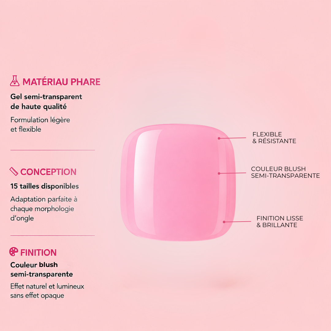 Capsules Soft Gel Premium Pieds - Blush