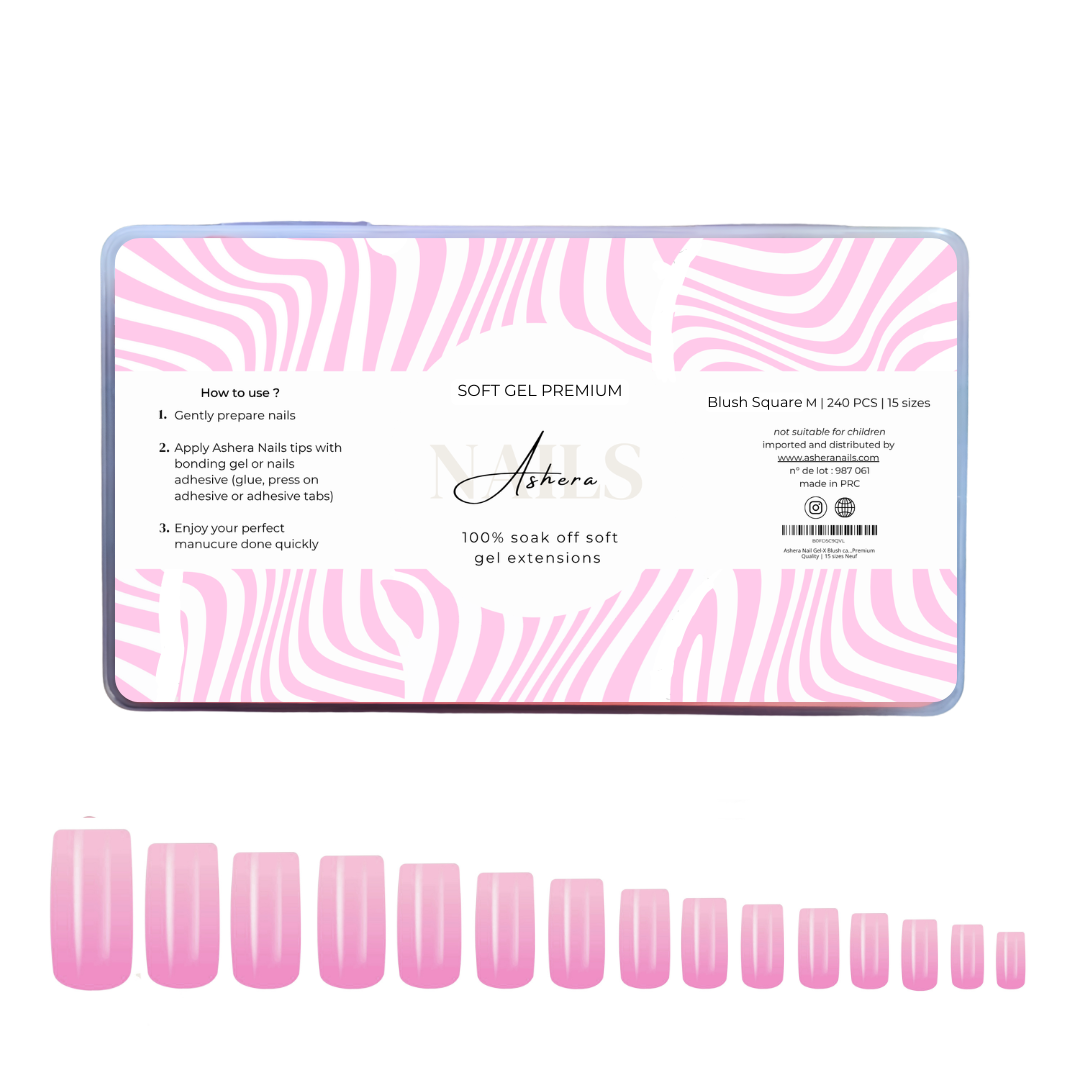 Capsules Soft Gel Premium Carré - Blush