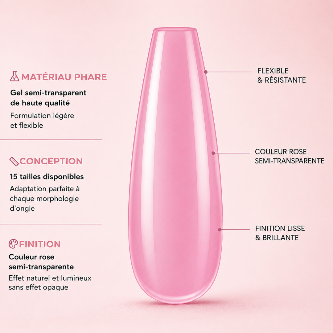 Capsules Soft Gel Premium Ballerine - Blush