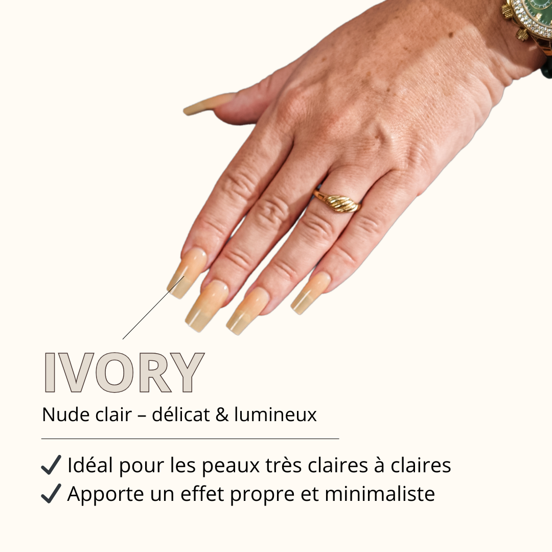 Capsules gel x coffin couleur naturelle