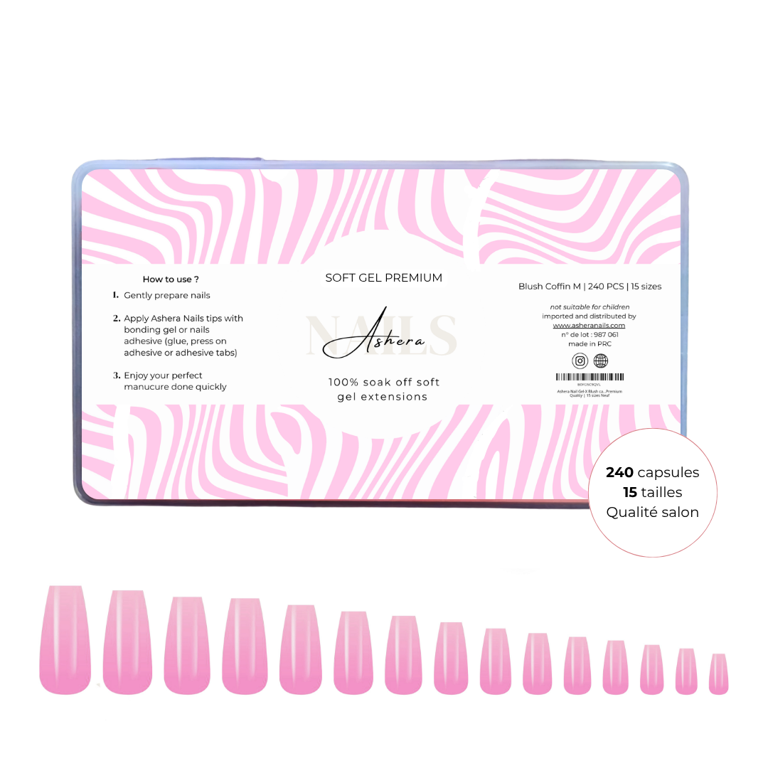 Capsules Soft Gel Premium Ballerine - Blush