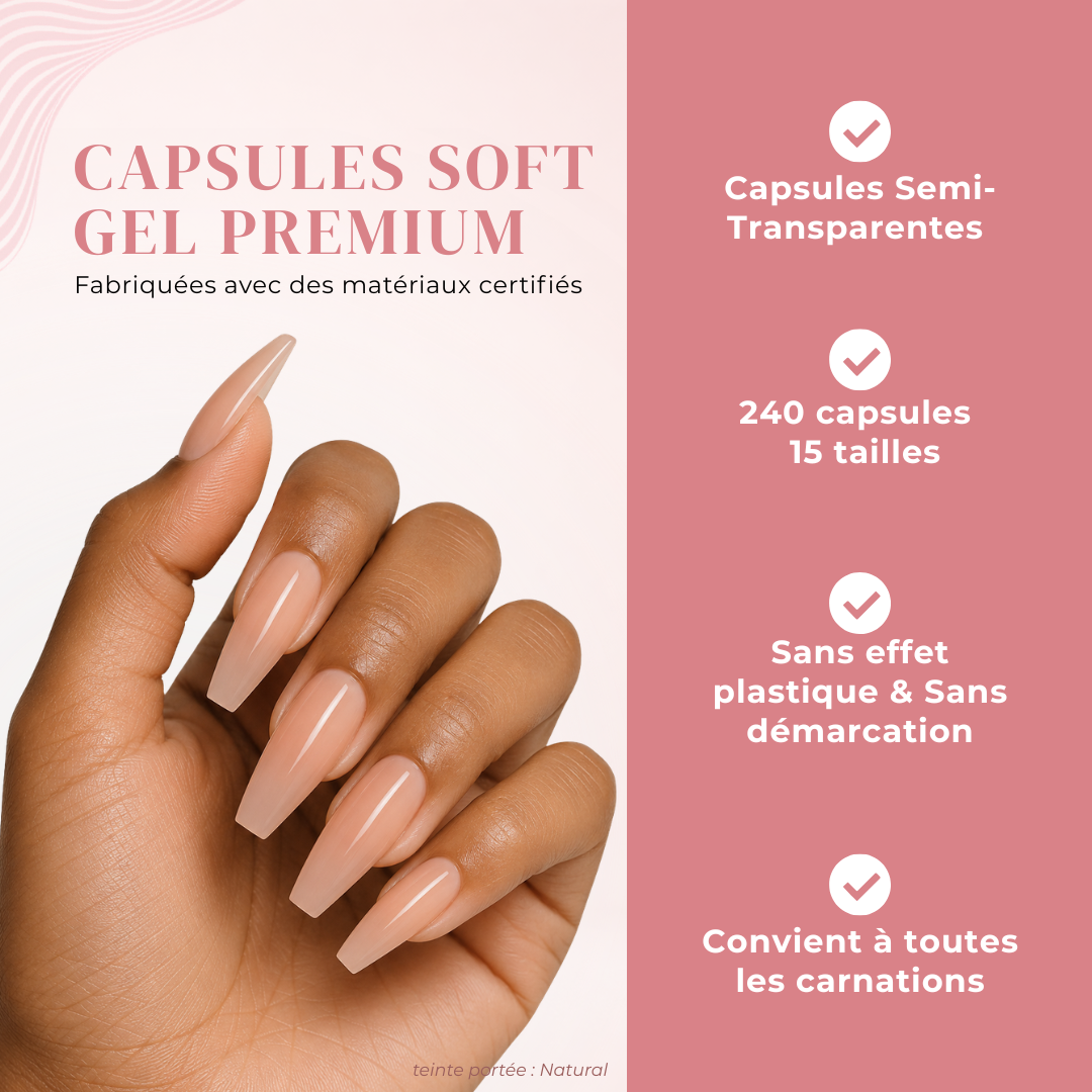 Capsules Soft Gel Premium Ballerine - Natural